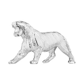 SKYTRAIL VENTURES Aluminium Panther Handcrafted Antique Showpiece | Decorative Collectible Figurine for Home Décor, Living Room, Office | Unique Artisan Craft