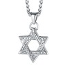FaithHeart Megan Star of David Necklace Men Vintage Jewish Jewelry
