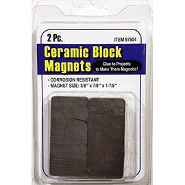 Ceramic Block Magnets, 2 Pc.