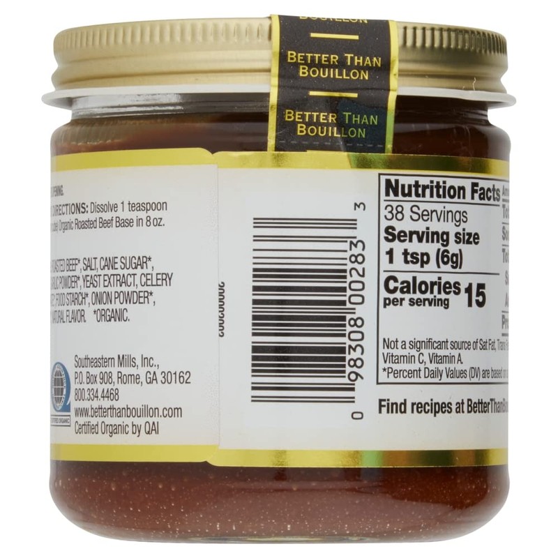 Better Than Bouillon Organic Roasted Beef Base, Made with Seasoned