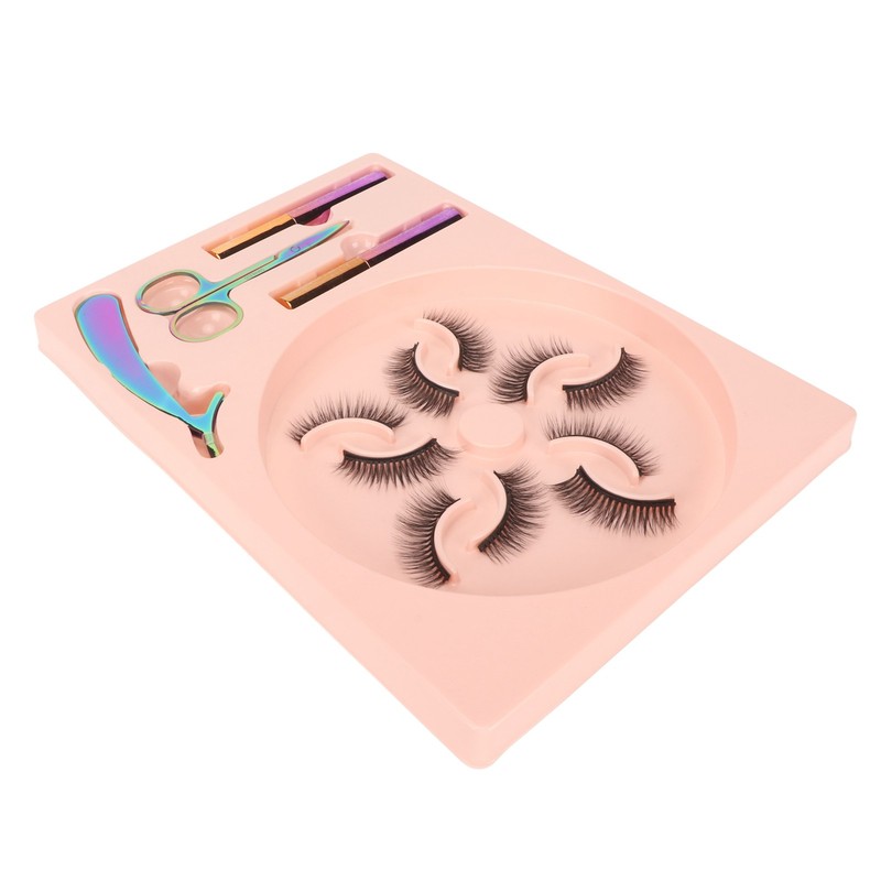 5 Pairs Magnetic Lashes with Eyeliner Kit Glue Free Waterproof