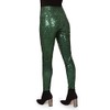 Tipsy Elves Women's Dark Green Sequin High Waisted Leggings Size