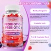 Youlikee 2 Pack Prebiotic + Probiotic Gummies, 5 Billion CFUs