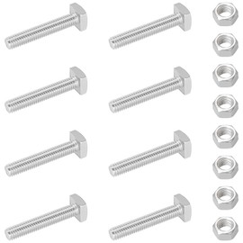 8 PCS Stainless Steel Square Head Bolts Screws (M6*35mm)