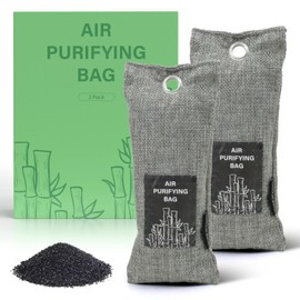 SCENTORINI Charcoal Shoe Deodorizer, Shoe Deodorizer, Bamboo Charcoal Air Purifying bags, Bamboo Charcoal Odour Eliminator for Kitchen, Car, Closet, 2 x 75 Grams