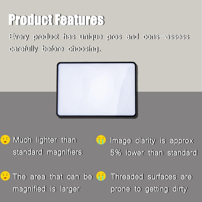 3X Fresnel Lens Page Magnifying Sheet Bulk Set 30Pcs