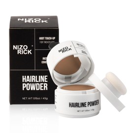 NIZORICK Hairline Powder,Root Touch Up Hair Color, Instantly Conceals Hair Loss, Root Cover Up Powder for Thinning Hair,Waterproof & Long Lasting 4.5g/0.15oz(Light Brown)