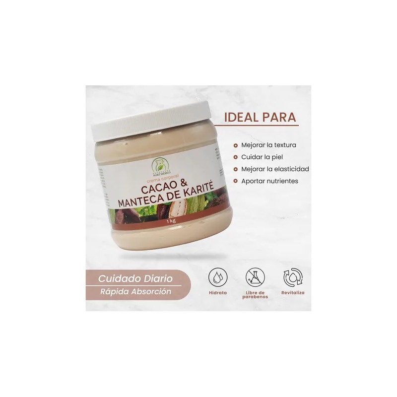 Crema De Cacao Y Manteca De Karit Anti-arrugas (1 Kilo)