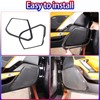 Car Side Door Speaker Trim Frame Compatible with C7 Stingray