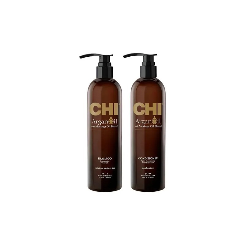 Duo Shampooacondicionador Chi Argan Oil 739ml Cu