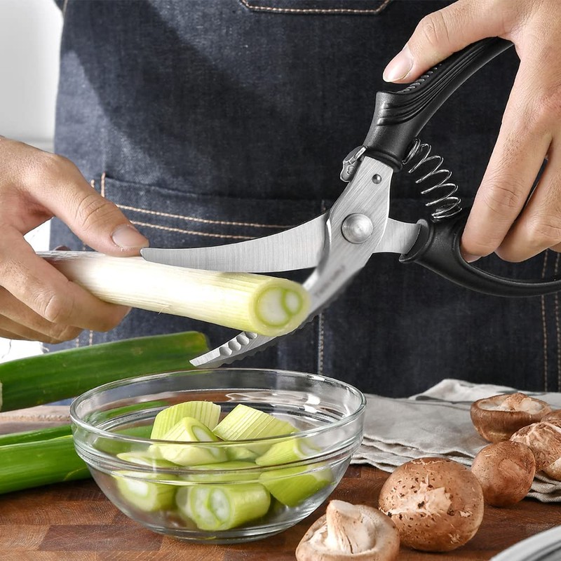 TopHomer Heavy Duty Kitchen Scissors, Stainless Steel Poultry Shears Multipurpose