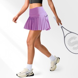 VCBCXCZZ Falda de Tenis para Mujer, Falda Deportiva Mujer con Pantalones Cortos de Cintura Alta, Transpirable y Secado Rápido, con Bolsillos, Adecuado para Golf y Fitness