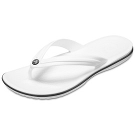 Crocs Crocs Unisex Crocband Flip Flip Flops, White, 7 UK Men/ 8 UK Women