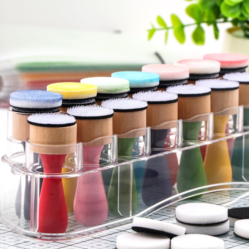 OTCRAFT Mini Ink Mixing Tool 28 Pieces Set with Foam
