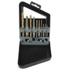 YUMILI 10 Piece Screw Extractor and Left Handed Cobalt Drill