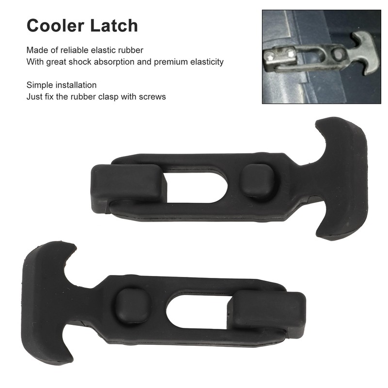 2PCS Cooler Latch Flexible T Handle Rubber Draw Latch for