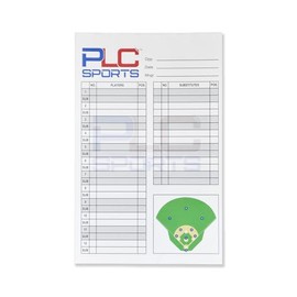 PLC Sports Baseball Softball Lineup Cards | 4 Part Carbon Copy | 5.5" x 8.5" | 12 Player Batting Order with Substitutes | Pack of 30