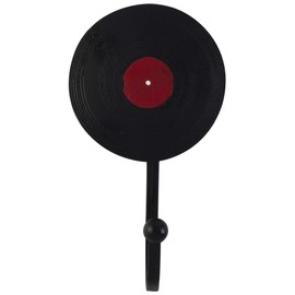 Decorative Vintage Disks – Floppy Disk, Vinyl Record and Stereo Cassette Resin Wall Coat Hooks (Set of 3)