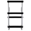 RecPro Marine Pontoon Boat 4 Step Folding Boarding Ladder AL-B4