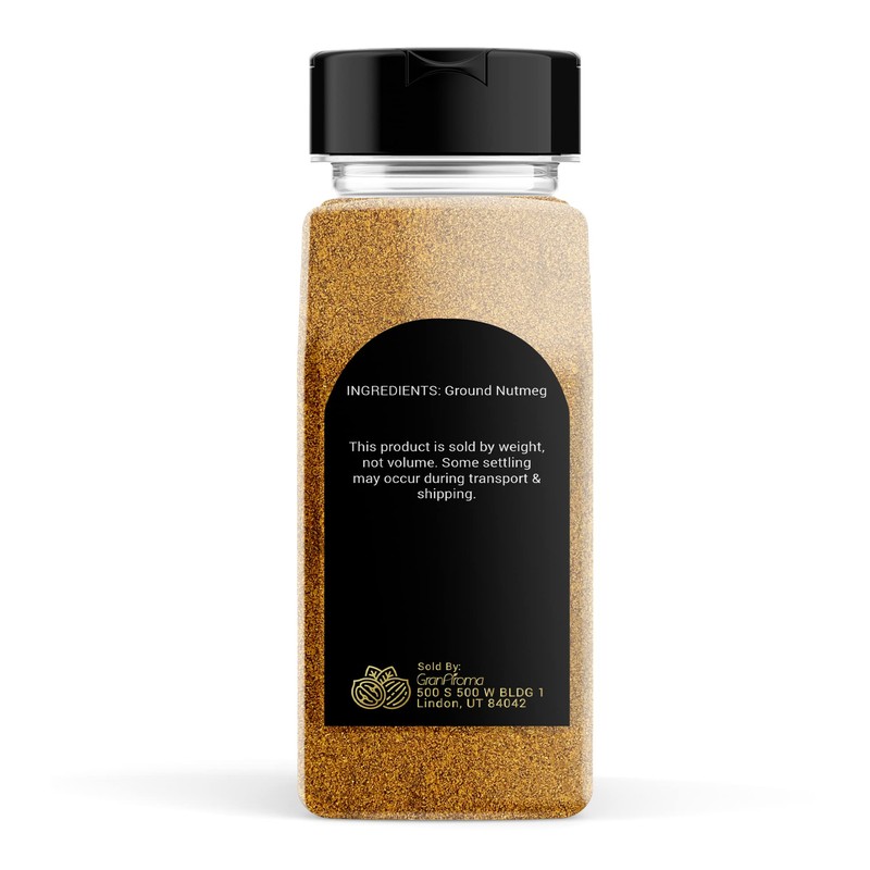 GranAroma 9.6 oz Ground Nutmeg, Sweet & Aromatic Spice, Baking