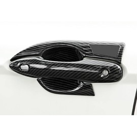 TUBAIZAI Car Accessories Compatible with Toyota Camry 2024 2023 2022 2021 2020 2019 2018 Exterior Door Handle Bowl Cover Trims Protector Decoration ABS 4PCS(Carbon Fiber Style)