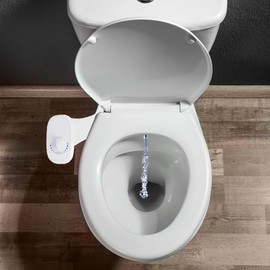 Deco Essentials Non-Electric Single Nozzle Toilet Seat Bidet for Standard 15/16"" - 2-Pack Bundle, E5DGBIDET