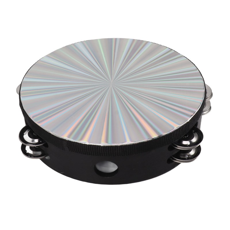 Tambourine Double Row Jingles Drum Metal Bell Handheld Drum Kids