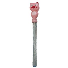 10 Pack Bubbly Wand Pink Pig, Enjoy 100% Safe, Non Toxic and Eco Friendly Fun, Perfect for Kids and Pets, Indoors or Outdoors, 14.3 in, Wand for Giant Bubbles and Endless Entertainment, Bulk, Pink