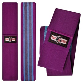 FIGHTSENSE Resistance Band Hip Circle Fitness Loop Peach Booty Squat Lunge Gym (Purple, S/M)