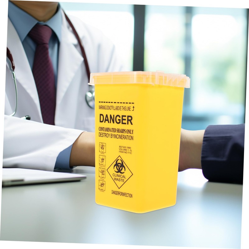 Healeved Travel Container Disposal Buckets Needles Disposal Containers Pp Material