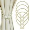 Yazikisa Fermatenda magnetica 4 pezzi, fermatenda per tende con chiusura
