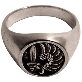 mk-art Militaria Ring Legionnaire French Foreign Legion Paratrooper, Metal