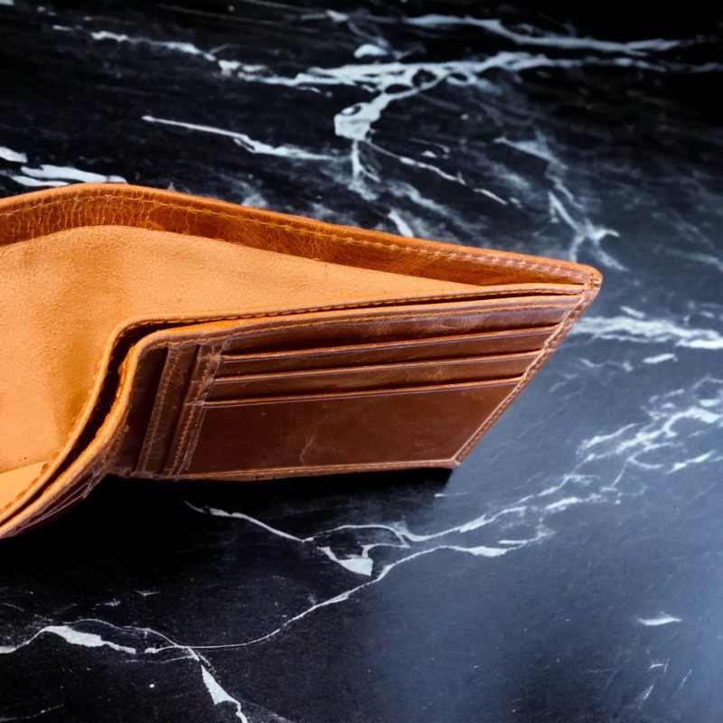 Texan Customs King of Hearts Leather Wallet Bifold Premium Quality