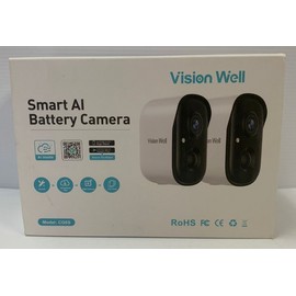 Wision Well Wireless Cameras for Home/Outdoor Security, Battery Powered 1080P HD Wifi 2 Pack
