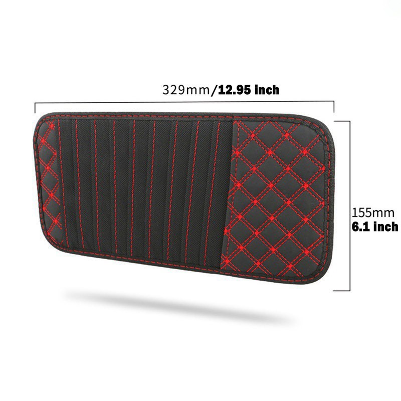 2PCS Car CD Holder Storage Case, Car/Truck/SUV Sun Visor Organizer,