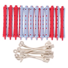IWOWHERO Hair Curlers Rollers 12pcs Perming Hair Rods Cold Wave Curling Tool for Styling