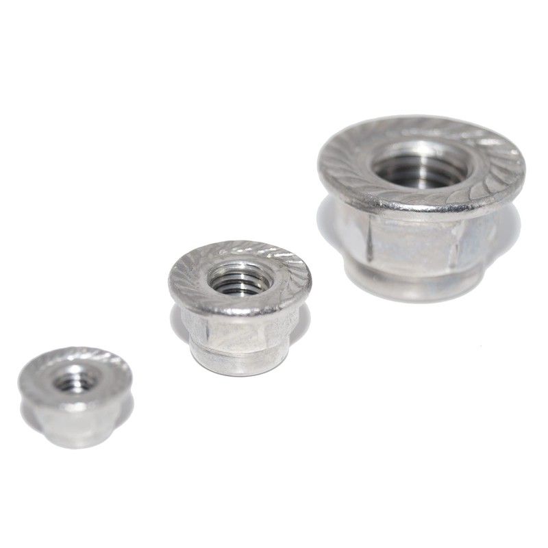 Gleitmo Flange Nuts M12 Self-Locking with Locking Toothing DIN 6926