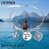 CENWA Pontoon Girl - Pulsera de Joyería Náutica Expandible Pulsera