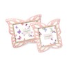 Laura Ashley 4x6 Horizontal Pink Resin Butterfly Picture Frame with