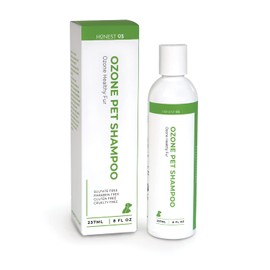 Honest O3 Pet Shampoo | Ozone Oil Infused Pet Shampoo | Natural Cleanser for Animal Skin and Fur | Ozonated Wash for Dogs & Cats | 8 Ounces