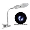 Magnifying Glass with Light Adjustable Flexible Gooseneck Clip On Magnifying