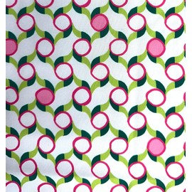 Poly Spandex Stretch Fabric - Retro Wave - 57 Inch Wide - Dressmaking Fabric for Garments, Costumes, and Crafts - Soft, Stretchy Material for Sewing, Apparel, and Upholstery (Green, 1 Metre)