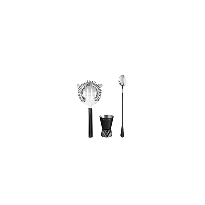 Viners Barware Collection Accessory Set, Stainless Steel, Silver, 29.9 x