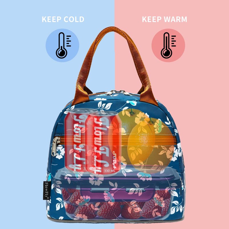 FlowFly Lunch Bag Tote Bag Lunch Organizer Lunch Holder Insulated