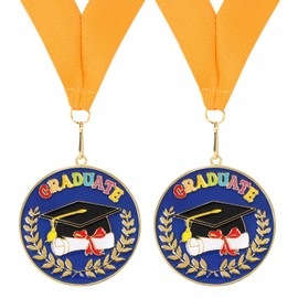 Kindergarten Graduation Medal for Kids Preschool Pre-k Graduation Award Medals with Neck Ribbon for School Student Graduation Party Gifts Favors(Metal, 2 Inch)