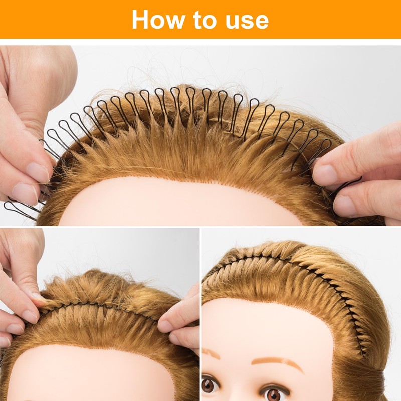 ANCIRS 6 Pack Hair Finishing Fixer Comb, U Shape Hair