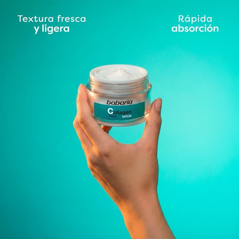 Crema facial con colágeno vegano Babaria – Antiarrugas, reafirma y