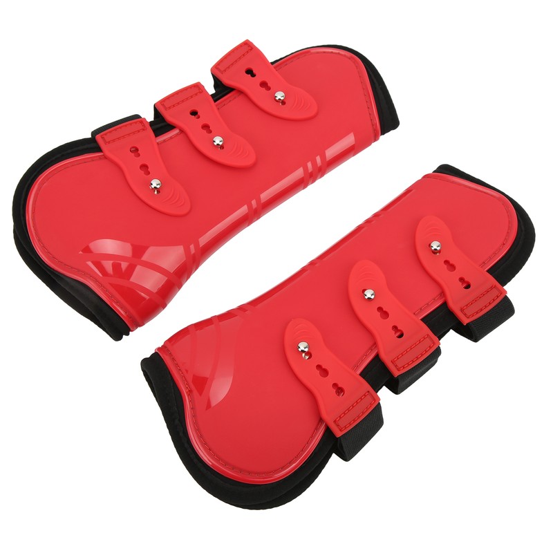 4pcs Horse Leg Guard PU Neoprene Front Hind Horse Tendon