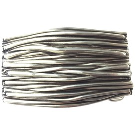 BELTINGER Verona Belt Buckle 4.0 cm | Buckle Interchangeable Buckle Belt Buckle 40 mm Solid | Interchangeable Belt up to 4 cm, silver