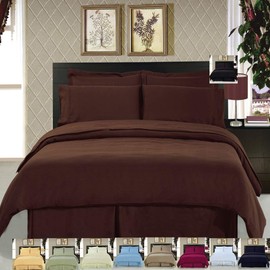 Royal Hotel Duvet Cover Set - Lightweight and Ultra Soft - Wrinkle-Free Double Brushed, Solid Comforter Cover with Button Closure and 2 Pillow Shams, King - Taupe